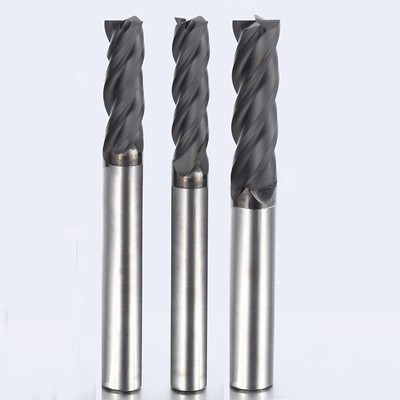 Diamond Coated Tungsten Carbide 4 moinhos de extremidade longos da flauta 10mm para a grafite