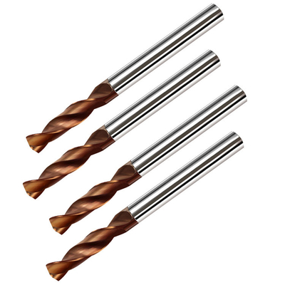 Bocado de broca contínuo do carboneto das flautas 8mm do carboneto de tungstênio 2 para o aço