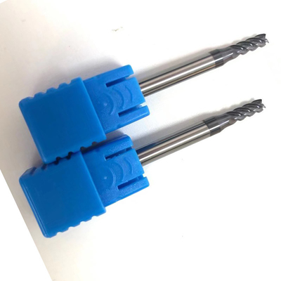 Moinho de extremidade quadrado do carboneto contínuo da flauta D3 do carboneto de tungstênio 2 para aço temperado