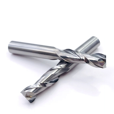 Extremidade longa quadrada Mills For Aluminum da flauta das flautas 8mm do carboneto de tungstênio 2
