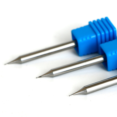 Micro extremidade 0.6mm quadrada contínua Mills Straight Shank
