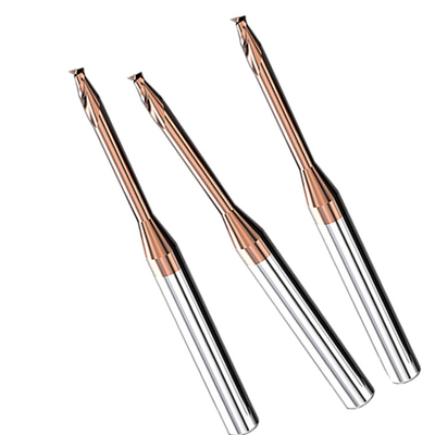Moinho de extremidade quadrado longo extra Hrc65 do nariz das flautas 2mm do pescoço 2 SX