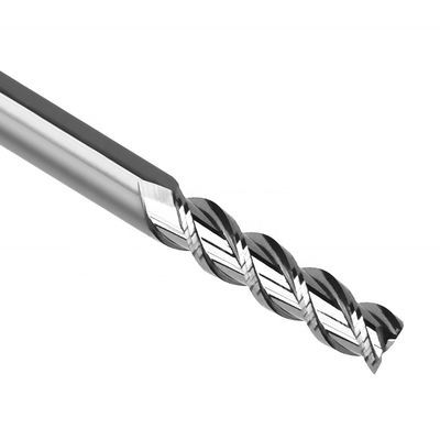 Moinho de extremidade alto do carboneto de tungstênio 8mm do revestimento sem o revestimento para o alumínio